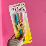 ست 3 عددی تیغ اصلاح ابرو و صورت محافظ دار Thkie