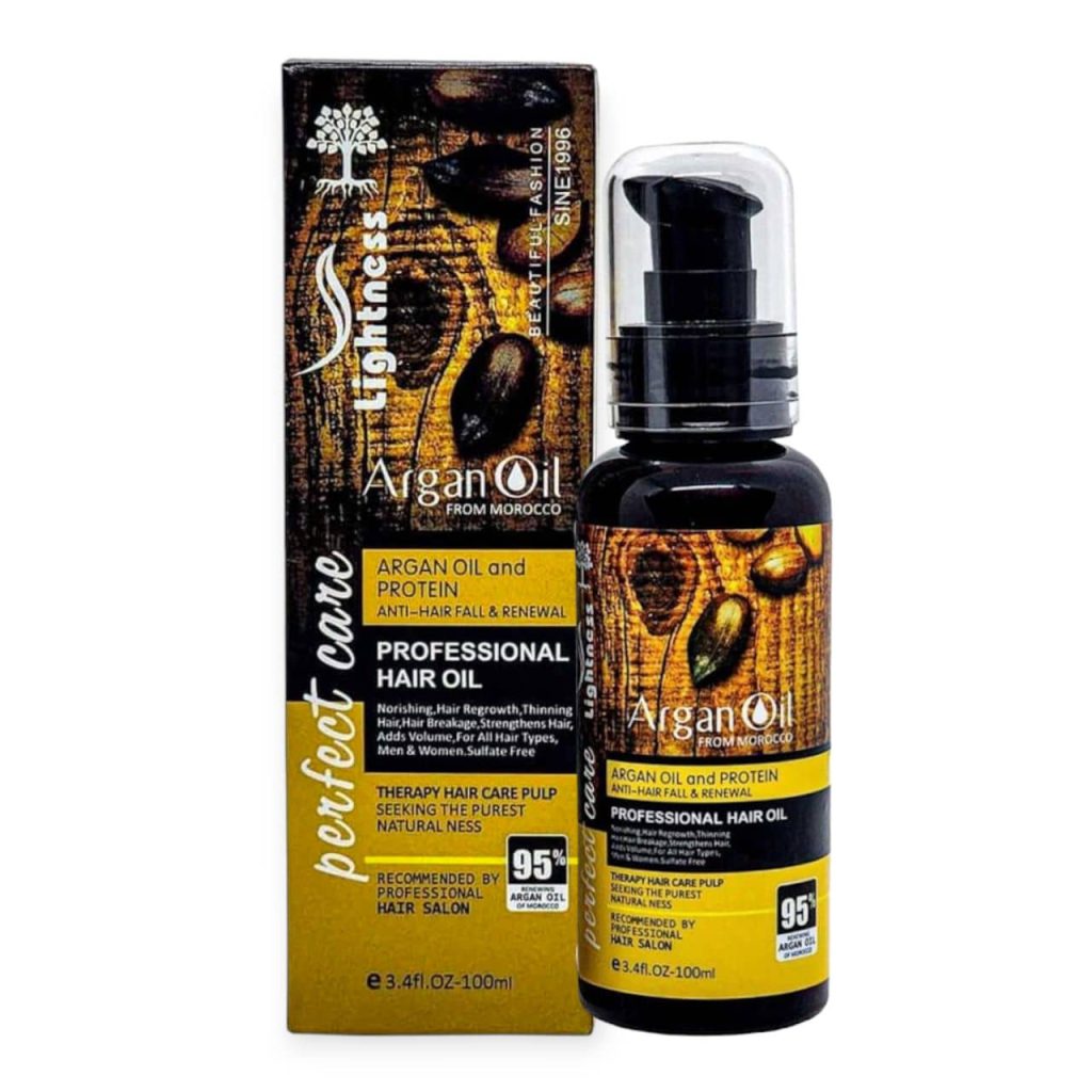 روغن مو آرگان لایتنس حجم 100 میل