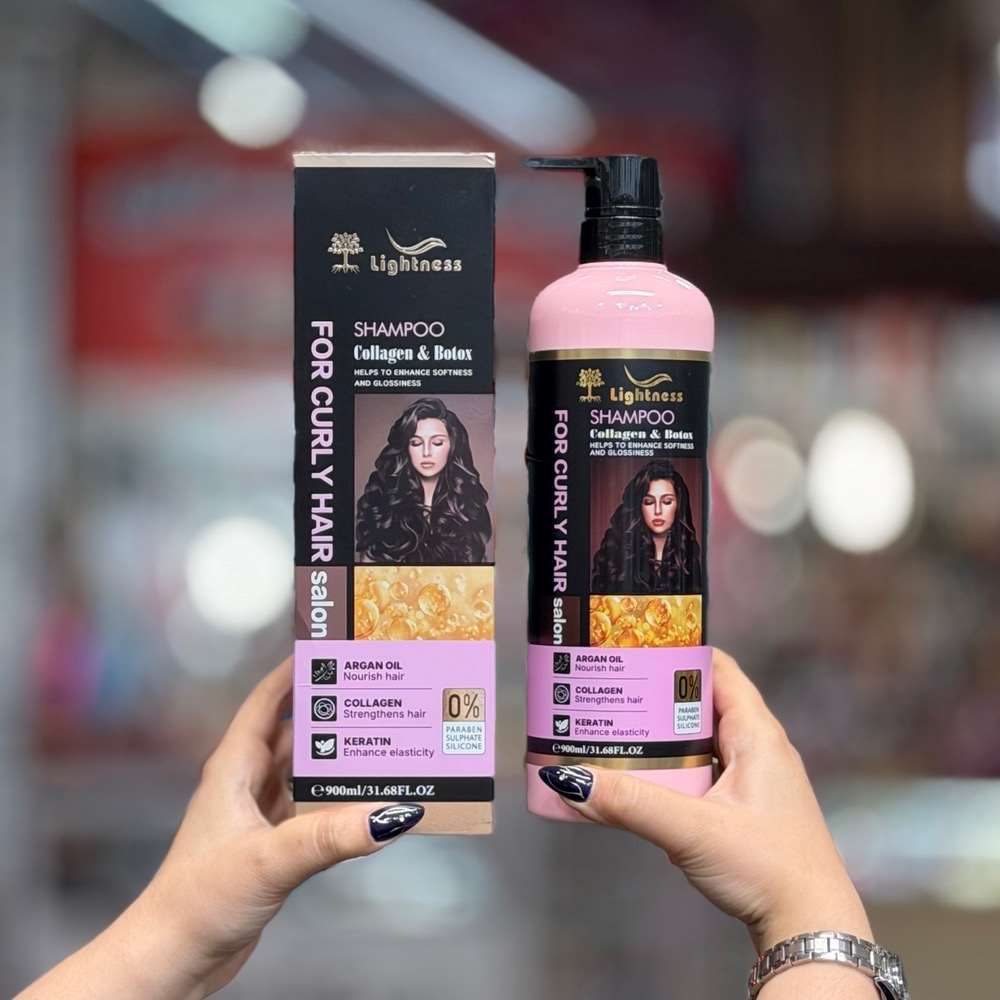 شامپو موی فر بدون سولفات لایتنس حجم 900میل lightness
