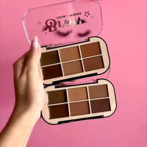 پالت 6 رنگ کانتور پودری و کرمی s.f.r Color طرح Brow