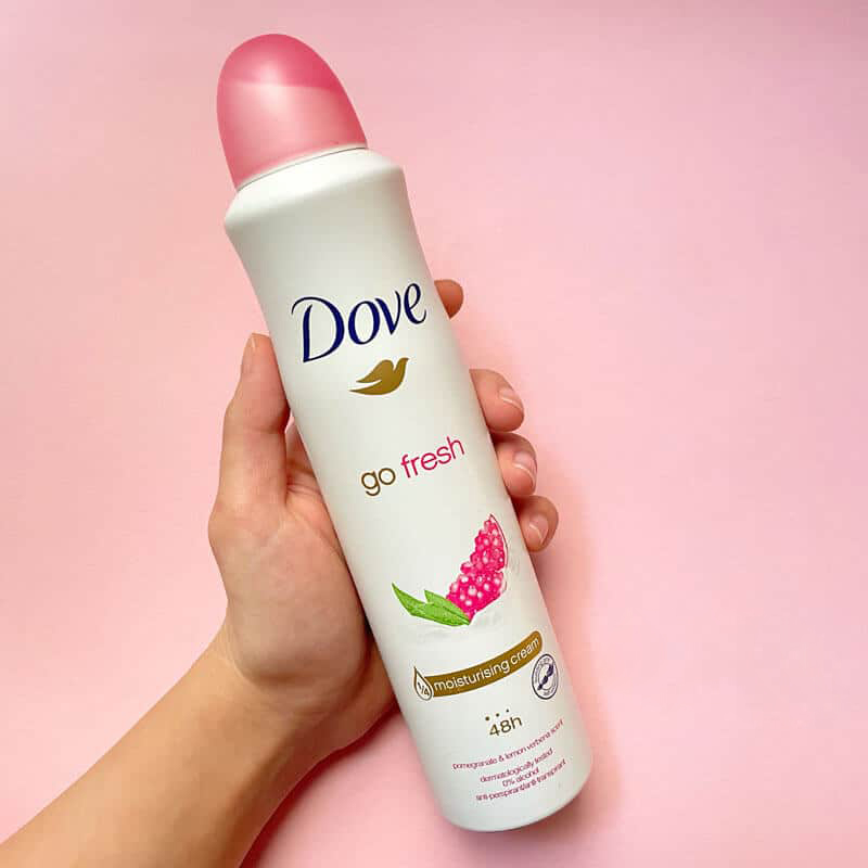 اسپری بدن ضد تعریق زنانه 48 ساعته مدل انار داو – 250ml