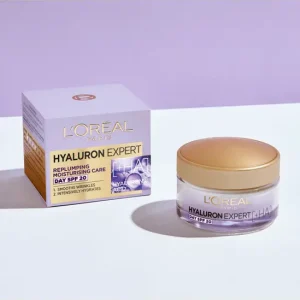 کرم آبرسان شب لورال Hyaluron Expert حجم 50 میل | ترمیم‌کننده و جوانساز پوست